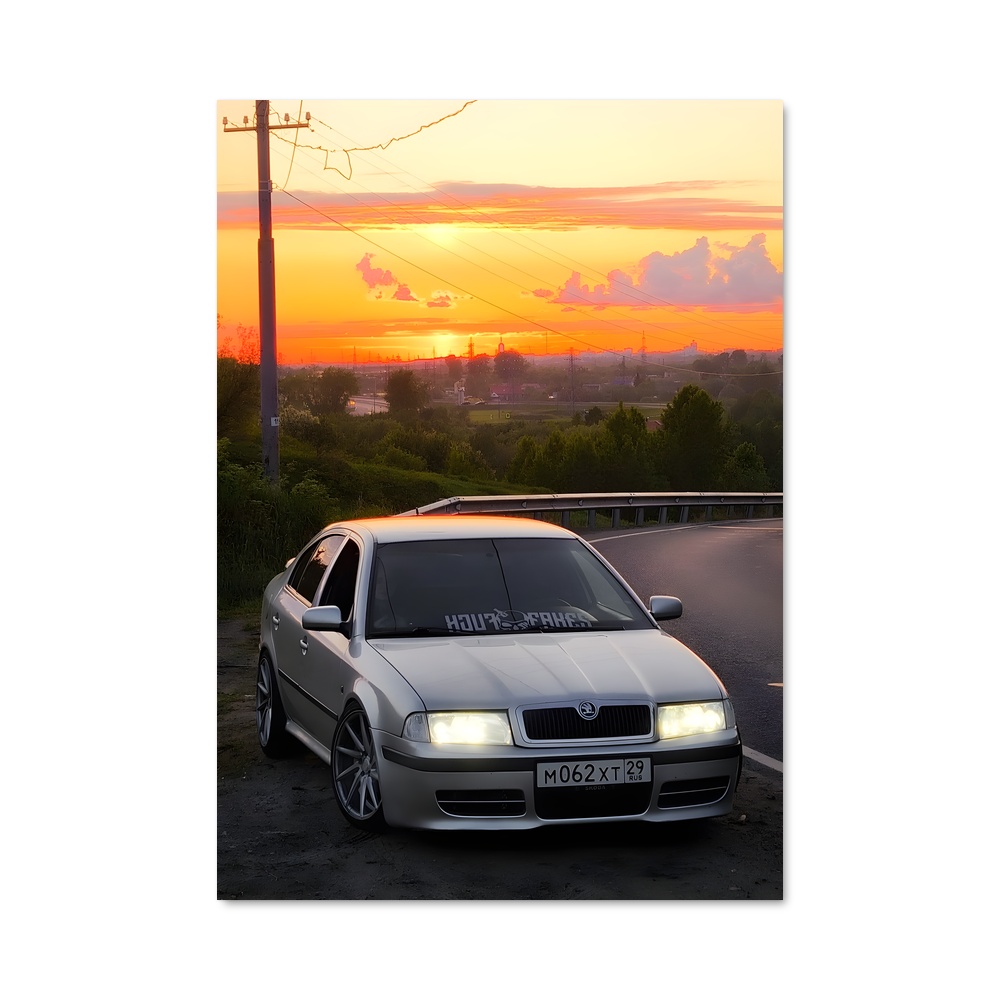 Poster Roadster Élégant